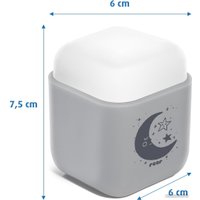 Ночник Reer 2 в 1 Луна 52401 (светло-серый)