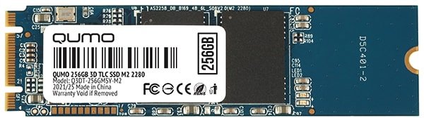 

SSD QUMO Novation 3D TLC 256GB Q3DT-256GMSY-M2