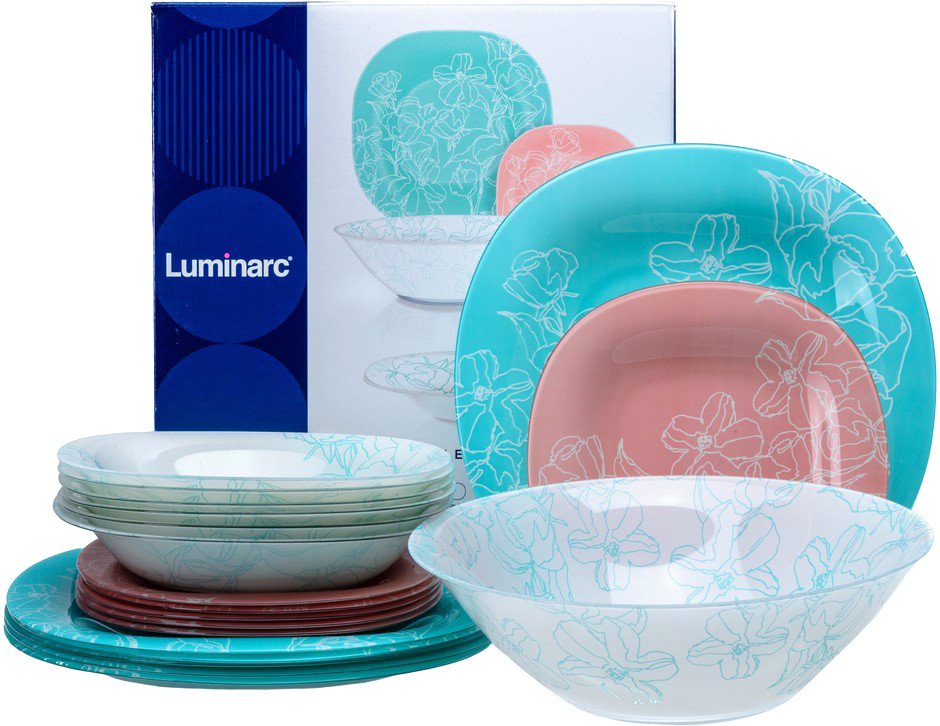 

Набор тарелок Luminarc Neo Carina Annalee Turquoise V6290 (19шт)