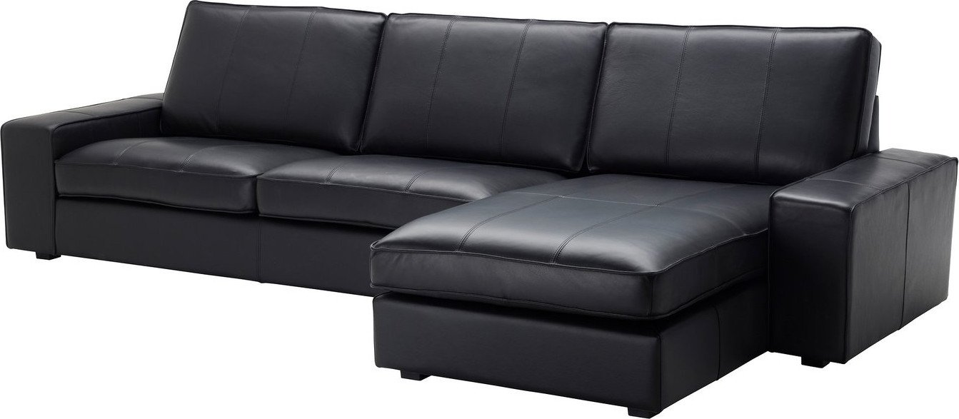 Угловой диван Ikea Kivik Grann/Bomstad черный s39443191