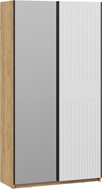 

Шкаф-купе Трия Оскар Хилтон Т2 1200 271038 (ручка черная/дуб крафт золотой/белый матовый)