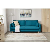 Диван Mio Tesoro Дублин 497 3-х местный (аквамарин 1102)