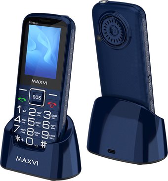 Кнопочный телефон Maxvi B21ds Up (синий)