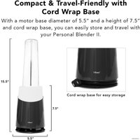 Стационарный блендер Tribest Personal Blender II Mason Jar Ready PB-430 (белый)
