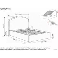 Кровать Signal Florencja Raven 30 140/200 (темно-бежевый)