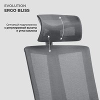 Офисное кресло Evolution ERGO BLISS Grey (серый)