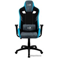 Игровое (геймерское) кресло AeroCool Count Steel Blue (черный/синий)