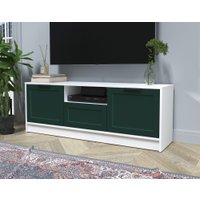 Тумба Интерлиния ТВ Концепт Тренд КТ-ТВ3-50 (белый платинум/изумруд)