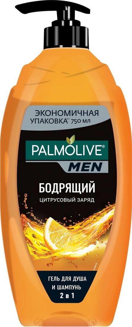 

Palmolive Men гель для душа цитрусовый заряд 2 в 1 750 мл