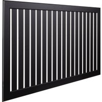 Декоративный экран Стильный дом De Luxe реечный 150х60 (черный)