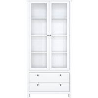 Шкаф-витрина Black Red White Helga REG2W2S (белый) в Витебске