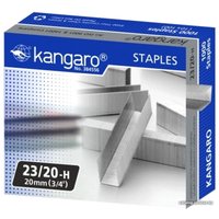 Скобы канцелярские Kangaro 23/15 1000 шт (металлик)