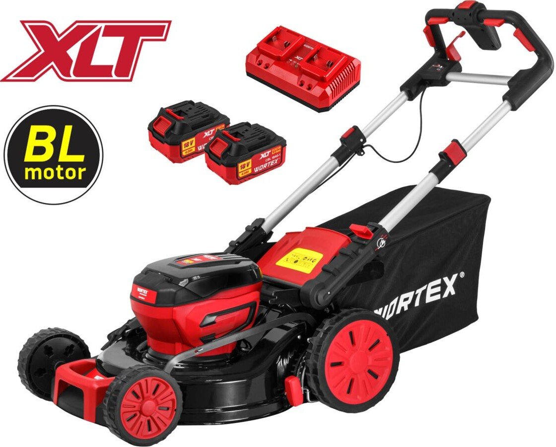 Газонокосилка Wortex CLM 4536-2 XLT Set 2334122 (с 2-мя АКБ)