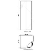 Душевой уголок RGW SV-31B 100x100 (черный/прозрачное стекло)