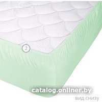 Защитный наматрасник Vegas Protect Cotton S1 100x200 (фисташковый)