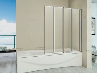 Стеклянная шторка для ванны Good Door Screen GR4-100-G-WE