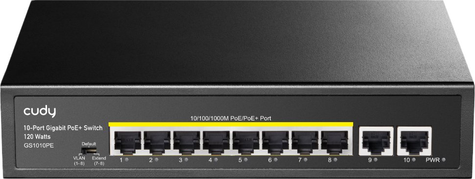 

Неуправляемый коммутатор Cudy GS1010PE 1.0