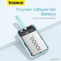 Внешний аккумулятор Baseus Magnetic Fast Charge Power Bank Type-C Edition 30W 10000mAh (мятный)