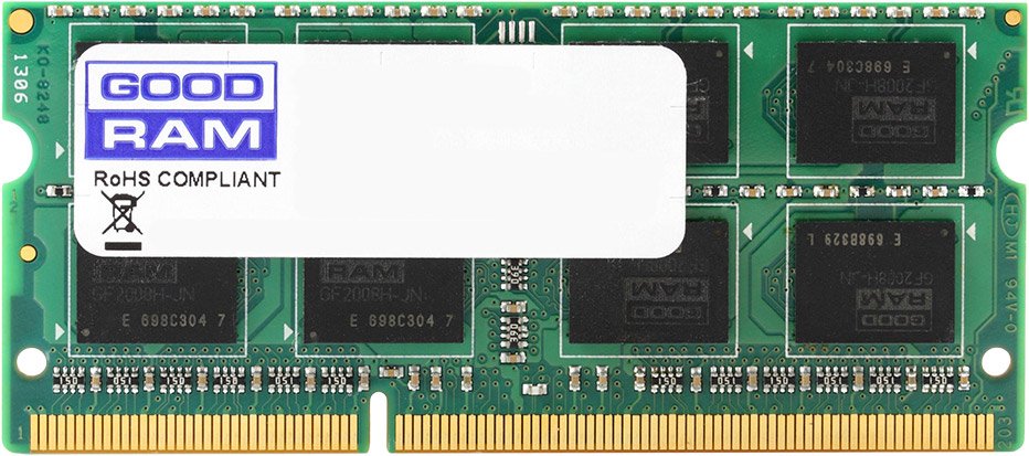 

Оперативная память GOODRAM 4GB DDR3 SO-DIMM PC3-12800 (GR1600S3V64L11S/4G)