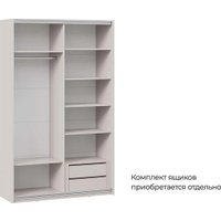 Шкаф-купе Трия Оскар Тиффани Т2 1400 282724 (белая/кашемир/кашемир матовый)