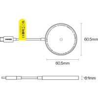 Беспроводное зарядное Baseus Simple Mini3 Magnetic Wireless Charger 15W CCJJ040205