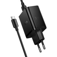 Сетевое зарядное Hoco N75 USB Type-C (черный)