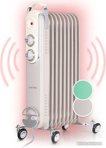 Масляный радиатор Klarstein Thermaxx Retroheat 2000W (серый)