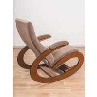 Кресло-качалка Glider Экси М (темно-коричневый/орех антик)