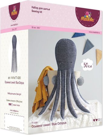Набор для создания поделок/игрушек Miadolla TT-0285 Осьминог синий