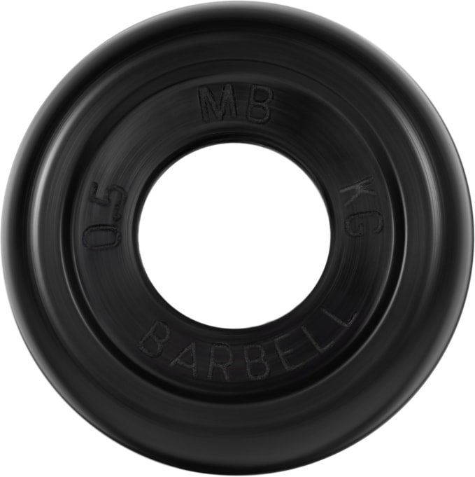 

Диск MB Barbell Стандарт 31 мм (1x0.5 кг, черный)