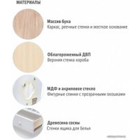 Классическая детская кроватка Nuovita Stanzione Honey Bear Swing (белый)