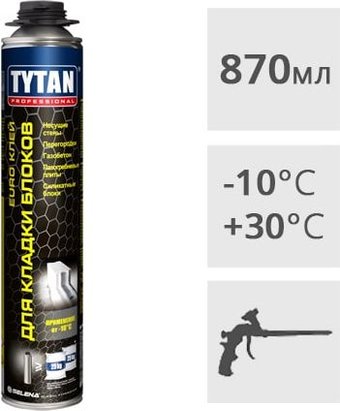 Tytan Professional Euro для кладки блоков (870 мл)