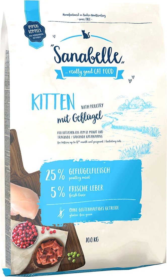 

Сухой корм для кошек Bosch Sanabelle Kitten Poultry (Птица) 10 кг