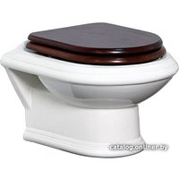 Сиденье для унитаза Cezares King palace CZR-T-163-W-S-CR (петли хром)