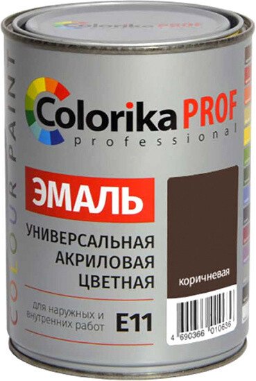 

Эмаль Colorika Prof E-11 0.9 л (коричневый)