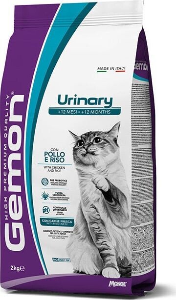 Сухой корм для кошек Gemon Urinary Adult Cat Kibbles with Chicken and Rice 2 кг