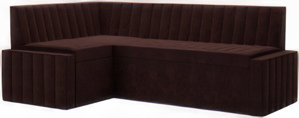 

Угловой диван Мебель-АРС Вермут левый 213x82x133 (велюр шоколад HB-178 16)