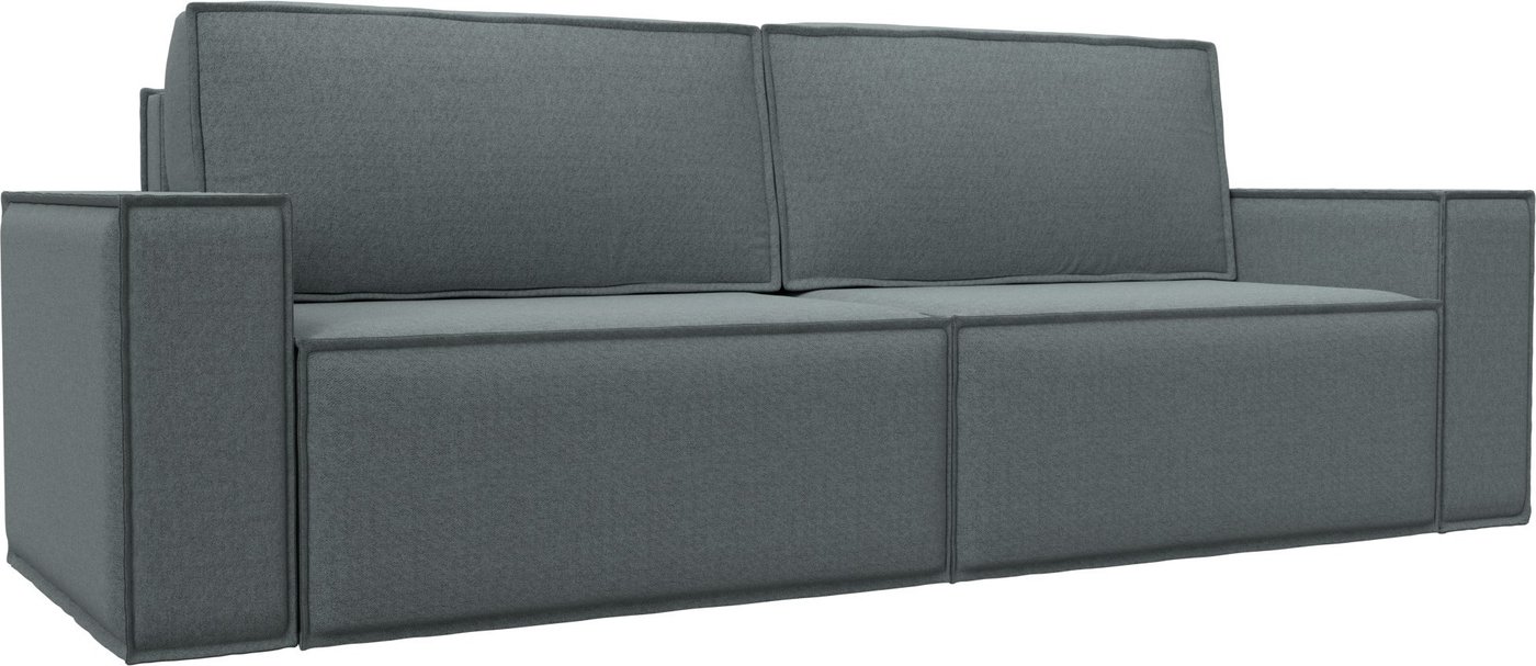 

Диван Лига диванов Куба Лайт 129435 (рогожка амур 07 серый)