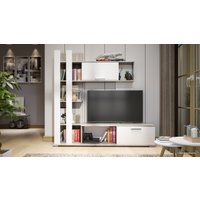 Стенка Трия Колетта (дуб крафт серый/белый)