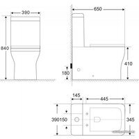 Унитаз напольный BelBagno Romano BB248CPR-P