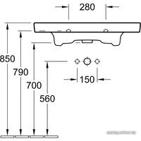 Умывальник Villeroy & Boch Subway 2.0 80x47 [717580R1]