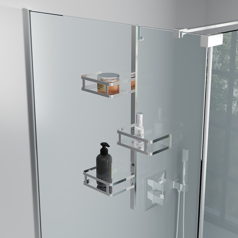 Veconi Полка для ванной Moderno MD-S-C9 (полированная сталь)