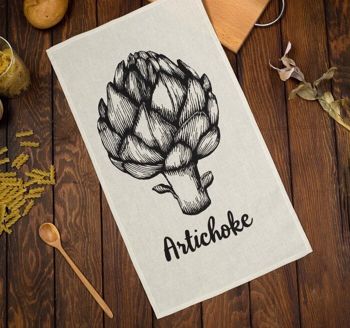 

Полотенце Доляна Artichoke 4136467 (бежевый/черный)