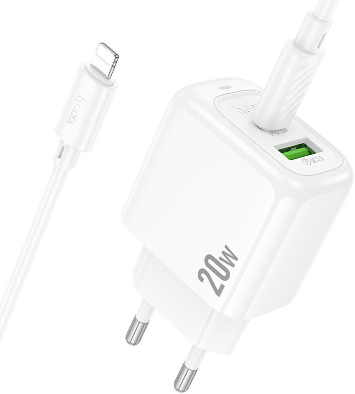 

Сетевое зарядное Hoco CS54A Lightning (белый)