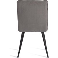 Стул TetChair Sweet флок (серый/черный)