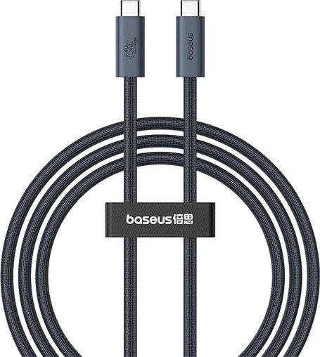 

Кабель Baseus Flash Series 2 USB4 Full Featured Data Cable 240W USB Type-C - USB Type-C (1 м, черный)