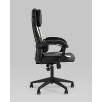 Игровое (геймерское) кресло Stool Group Zombie Avenger WH (экокожа, черный/белый)