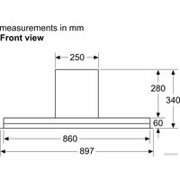 Кухонная вытяжка Bosch Serie 6 DBB97AM60