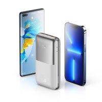 Внешний аккумулятор Baseus Bipow Pro Digital Display Fast Charge Power Bank 20000mAh (белый)