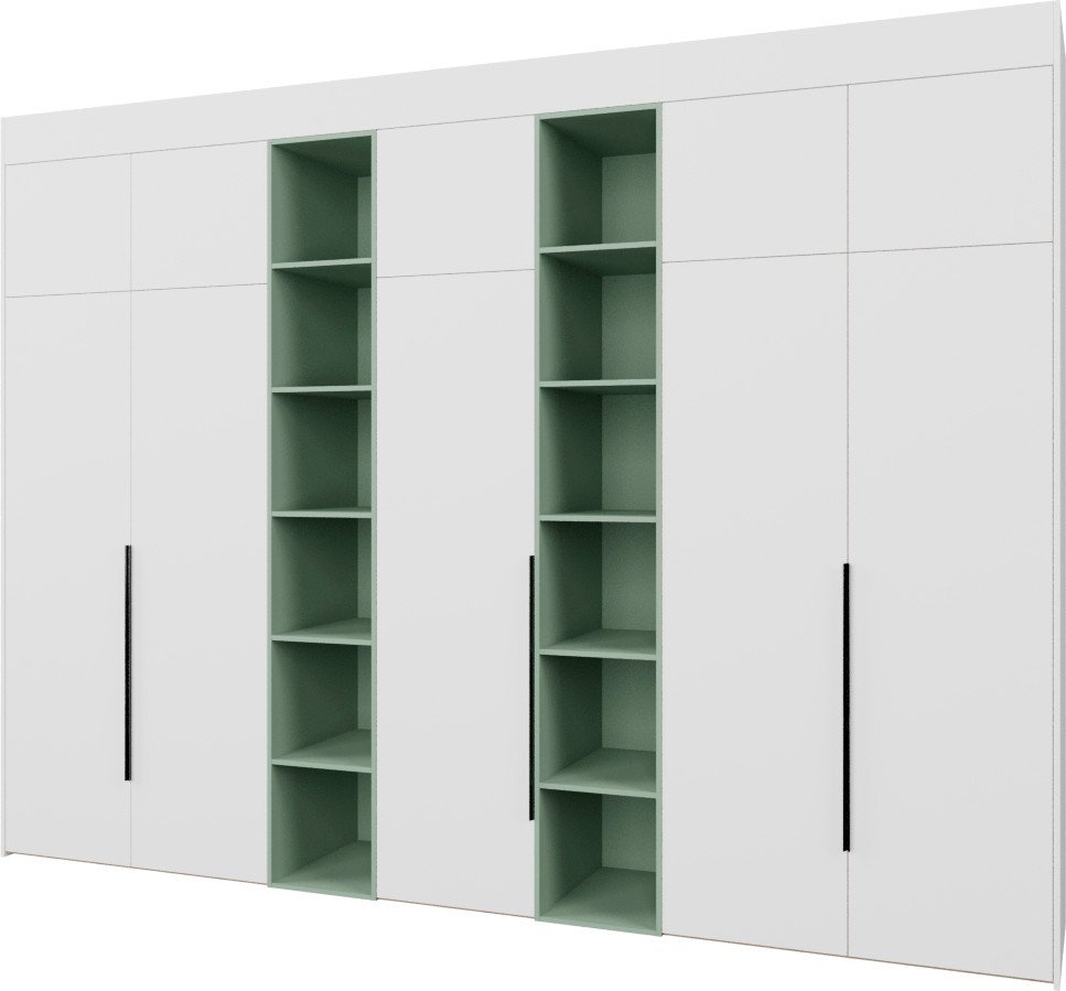 

Шкаф распашной Рэйгрупп Рэй S257-В17-2-EBZ В17-2 (дуб элисон/белый премиум/зеленый самшит)